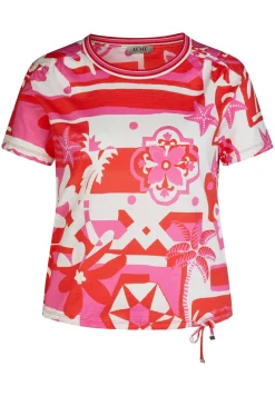 Damen Lecomte T-Shirt mit floralem Print