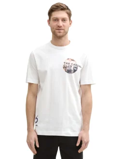 Herren Tom Tailor T-Shirt mit Foto-Print