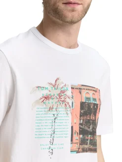 Herren Tom Tailor T-Shirt mit Foto-Print