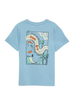 Kinder s.Oliver T-Shirt mit Front- und Rückenprint