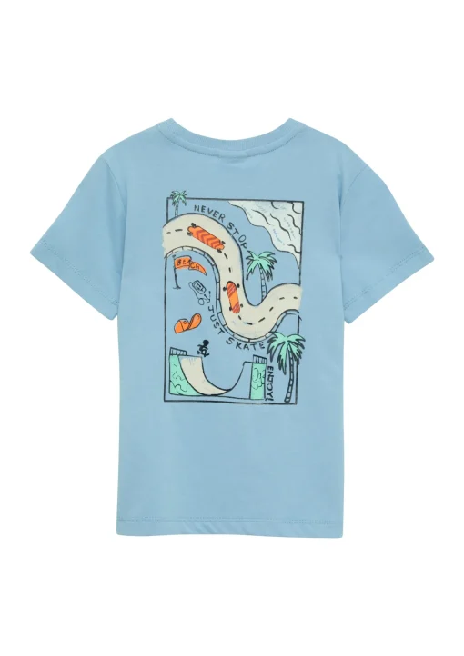Kinder s.Oliver T-Shirt mit Front- und Rückenprint