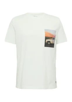 Herren s.Oliver T-Shirt mit Frontprint und Artwork
