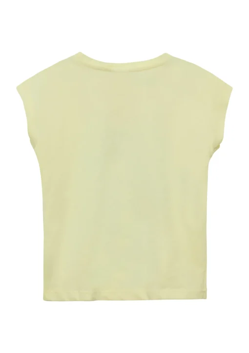 Kinder s.Oliver T-Shirt mit Glitzerprint in V-Shape