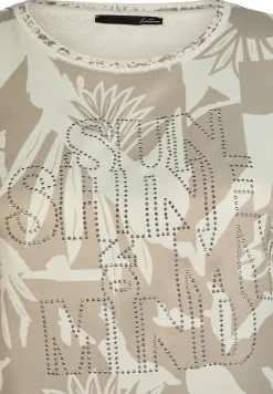 Damen Lecomte T-Shirt mit Glitzersteinen