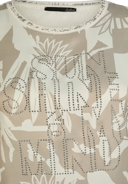 Damen Lecomte T-Shirt mit Glitzersteinen