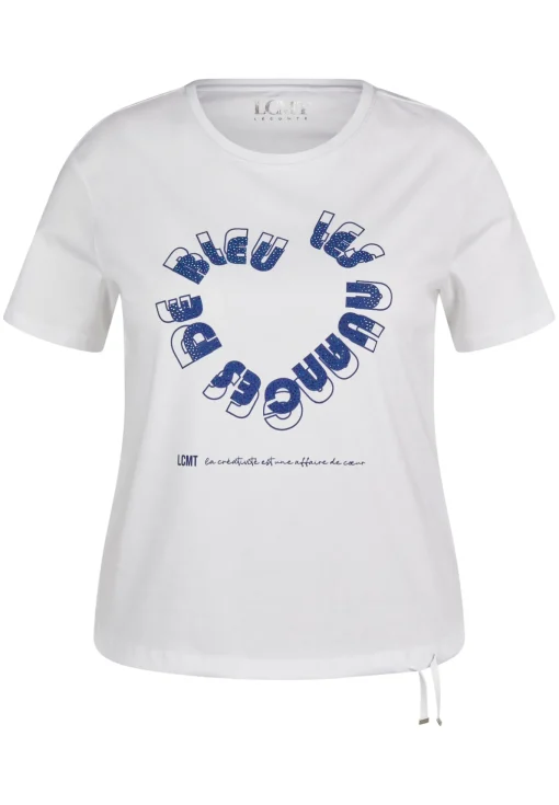 Damen Lecomte T-Shirt mit Glitzersteinen