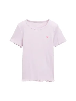 Kinder Tom Tailor Denim T-Shirt mit Herz-Stickerei