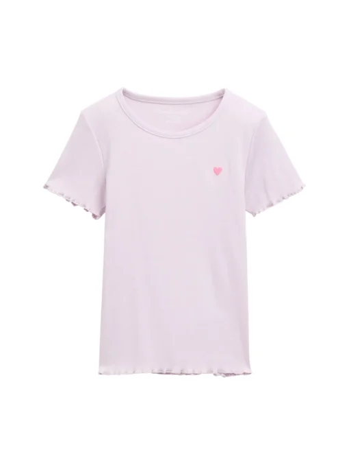 Kinder Tom Tailor Denim T-Shirt mit Herz-Stickerei