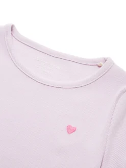 Kinder Tom Tailor Denim T-Shirt mit Herz-Stickerei
