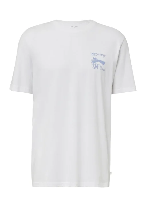 Herren QS T-Shirt mit kleinem Print