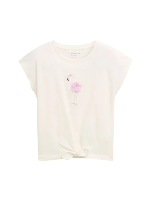 Kinder Tom Tailor Denim T-Shirt mit Knoten-Detail