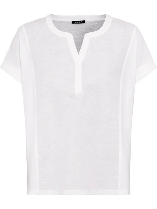 Damen Olsen T-Shirt mit kurzen Ärmeln