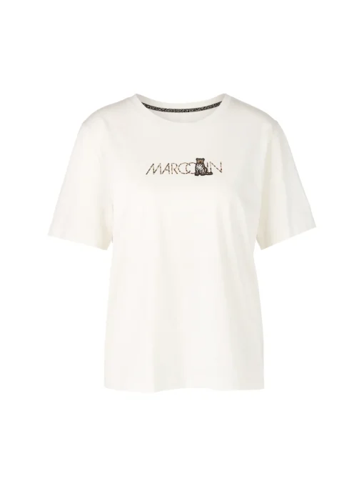 Damen Marc Cain T-Shirt mit Leo-Motiv Rethink Together