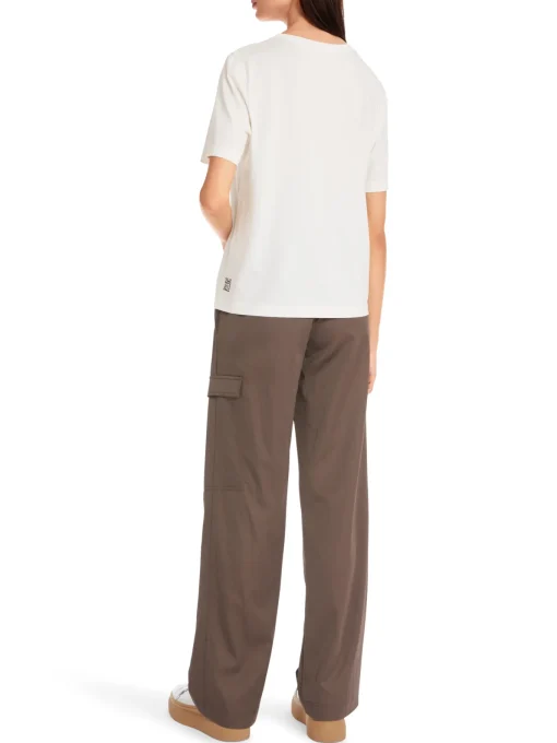Damen Marc Cain T-Shirt mit Leo-Motiv Rethink Together