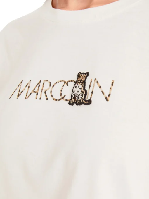 Damen Marc Cain T-Shirt mit Leo-Motiv Rethink Together