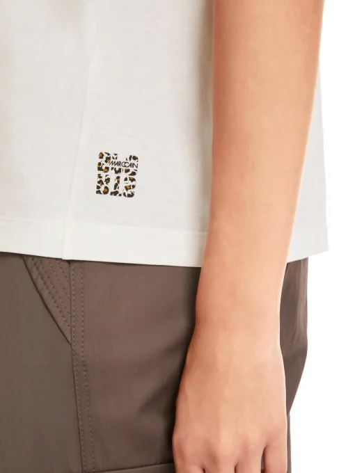 Damen Marc Cain T-Shirt mit Leo-Motiv Rethink Together