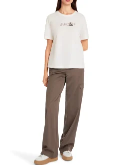 Damen Marc Cain T-Shirt mit Leo-Motiv Rethink Together