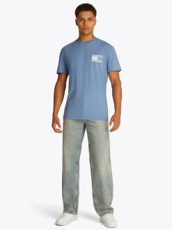 Herren Tommy Jeans T-Shirt mit Logo hinten