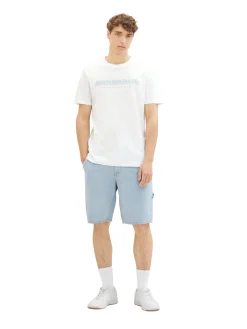 Herren Tom Tailor Denim T-Shirt mit Logo Print