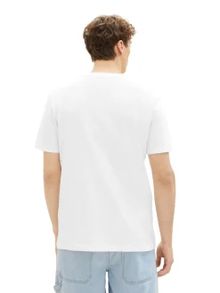 Herren Tom Tailor Denim T-Shirt mit Logo Print
