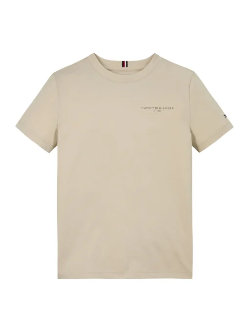 Kinder Tommy Hilfiger T-Shirt mit Logo und Rundhalsauschnitt