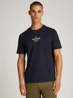 Herren Tommy Hilfiger T-Shirt mit Logo und Rundhalsausschnitt