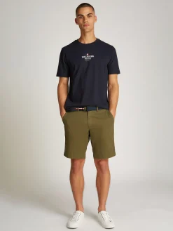 Herren Tommy Hilfiger T-Shirt mit Logo und Rundhalsausschnitt