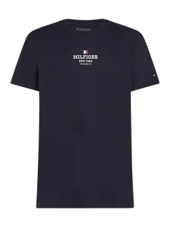Herren Tommy Hilfiger T-Shirt mit Logo und Rundhalsausschnitt