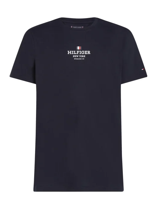 Herren Tommy Hilfiger T-Shirt mit Logo und Rundhalsausschnitt