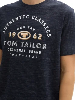 Herren Tom Tailor T-Shirt mit Logo-Print
