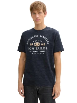 Herren Tom Tailor T-Shirt mit Logo-Print