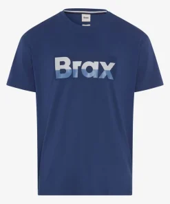 Herren Brax T-Shirt mit Logo-Print
