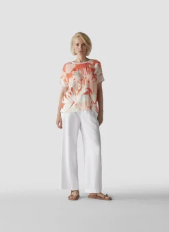 Damen Lecomte T-Shirt mit modernem Muster
