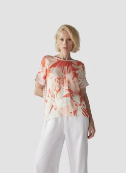 Damen Lecomte T-Shirt mit modernem Muster
