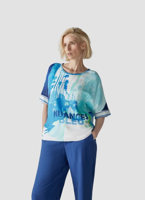 Damen Lecomte T-Shirt mit modernem Muster