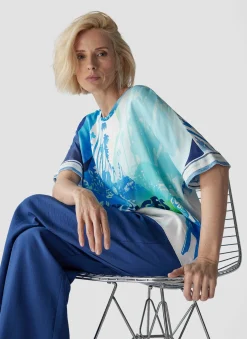 Damen Lecomte T-Shirt mit modernem Muster