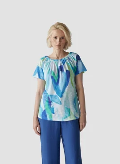 Damen Lecomte T-Shirt mit modernem Muster