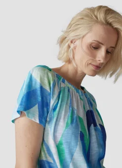 Damen Lecomte T-Shirt mit modernem Muster