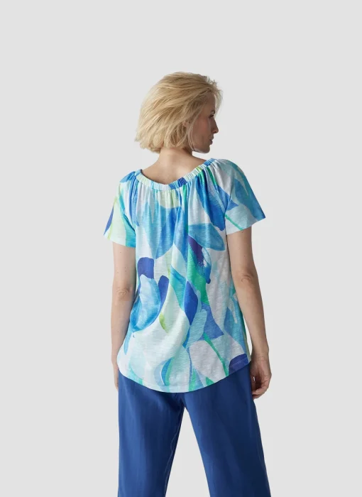 Damen Lecomte T-Shirt mit modernem Muster