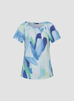 Damen Lecomte T-Shirt mit modernem Muster