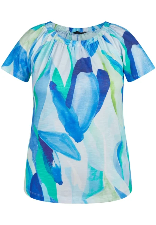 Damen Lecomte T-Shirt mit modernem Muster