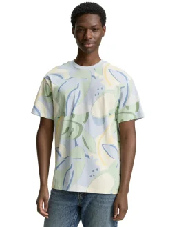 Herren Tom Tailor Denim T-Shirt mit Muster