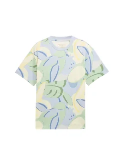 Herren Tom Tailor Denim T-Shirt mit Muster