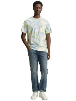 Herren Tom Tailor Denim T-Shirt mit Muster