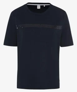 Damen Brax T-Shirt mit Pailletten