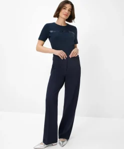 Damen Brax T-Shirt mit Pailletten