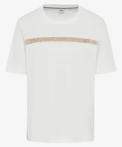 Damen Brax T-Shirt mit Pailletten