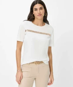Damen Brax T-Shirt mit Pailletten