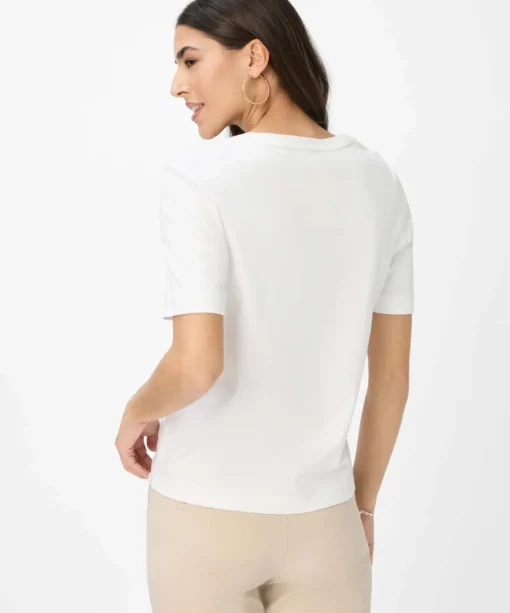 Damen Brax T-Shirt mit Pailletten