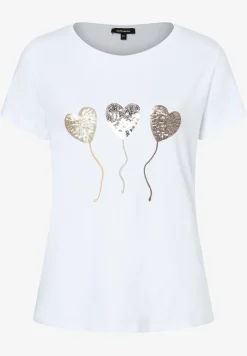 Damen More & More T-Shirt mit Paillettenherzen